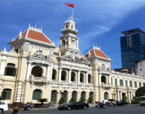 Alte Rathaus von Saigon für Kreuzfahrer