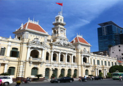 Alte Rathaus von Saigon für Kreuzfahrer