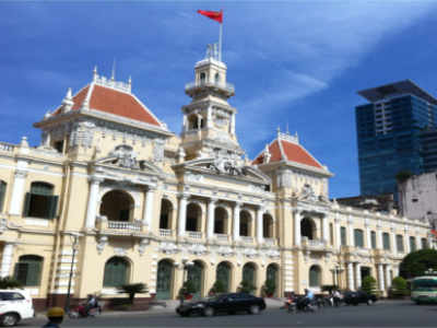 Alte Rathaus von Saigon für Kreuzfahrer