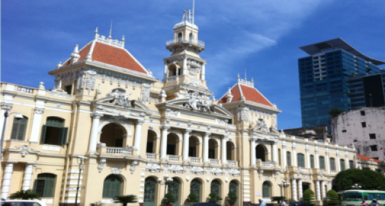 Alte Rathaus von Saigon für Kreuzfahrer
