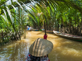 Schmaler Seitenarm des Mekong