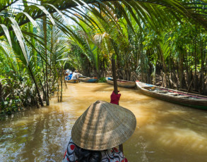 Schmaler Seitenarm des Mekong