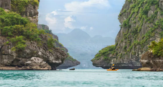 Malerische Halong Bucht