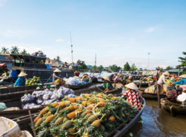 Schwimmender Markt von Cai Be