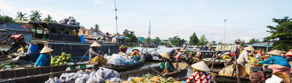 Schwimmender Markt von Cai Be