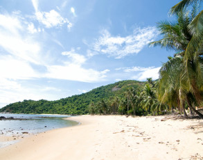 Einsamer Strand in Danang