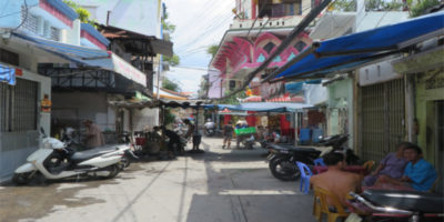 Typische Gasse in Saigon