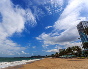 Blick auf den Strand in Nha Trang