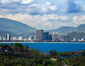 Blick auf die Skyline von Nha Trang