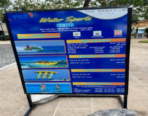 Wassersport Schild
